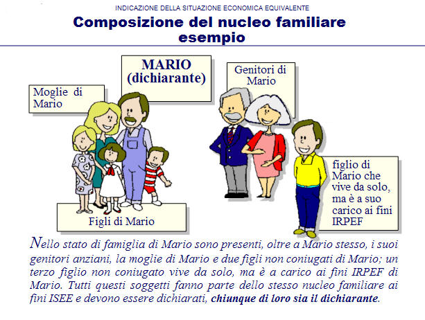 isee-3 nucleo familiare isee - rapporti occasionali e collaborazione familiare
