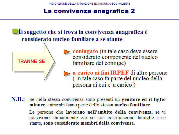 isee nucleo familiare ISEE - La convivenza anagrafica esempio 02