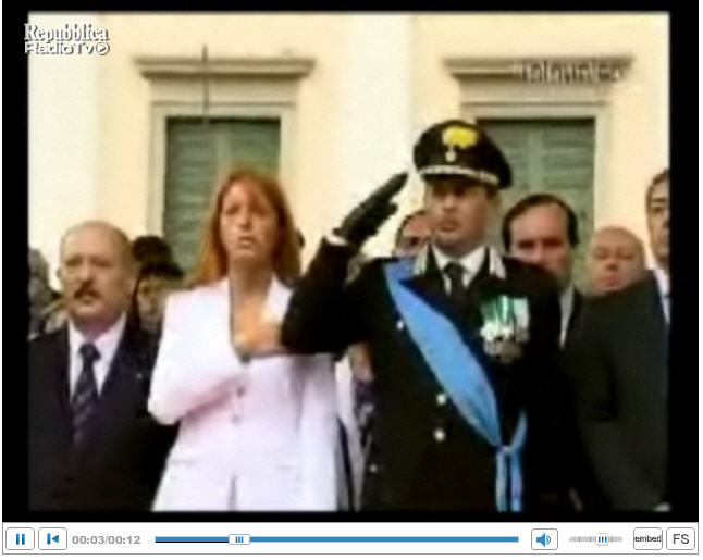 saluto romano di michela vittoria brambilla saluto romano di michela vittoria brambilla