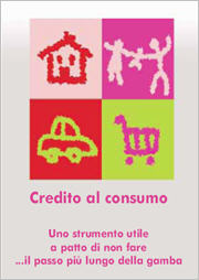 cliccare sull'immagine per scaricare la guida in formato pdf credito al consumo - uno strumento utile a patto di non fare il passo più lungo della gamba