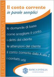 guida semplice banca d'italia - il conto corrente in parole semplici